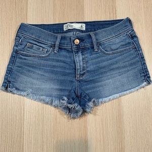 A&F denim stretch shorts
